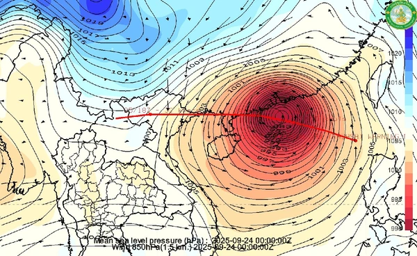 “ลมหนาว” สกัดพายุ “รากาซา” ไม่เคลื่อนเข้าไทย