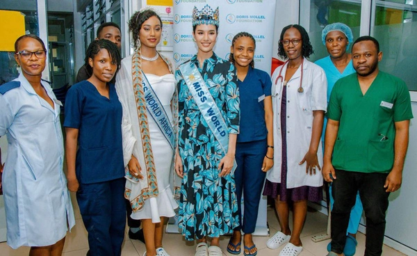 โอปอล สุชาตา เดินหน้าภารกิจ มิสเวิลด์ 2025 เยี่ยมแผนกทารกแรกเกิด รพ.ในแทนซาเนีย