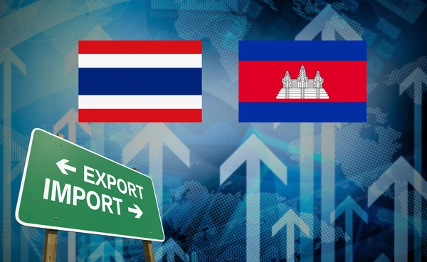 เปิดตัวเลข สถิติการค้า "ไทย-กัมพูชา" ครึ่งปี 2568 ภาพรวมส่งออก-นำเข้า ไทยเกินดุล แม้ค้าชายแดนวูบ
