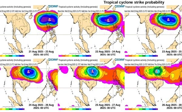 จับตาพายุก่อตัว กระทบเหนือ-อีสาน 24-27 ส.ค.นี้
