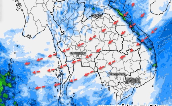 คาดการณ์อากาศ 7 วัน  ไทยตอนบนอากาศเย็น-ลมแรง  ภาคใต้มีฝนฟ้าคะนองบางพื้นที่