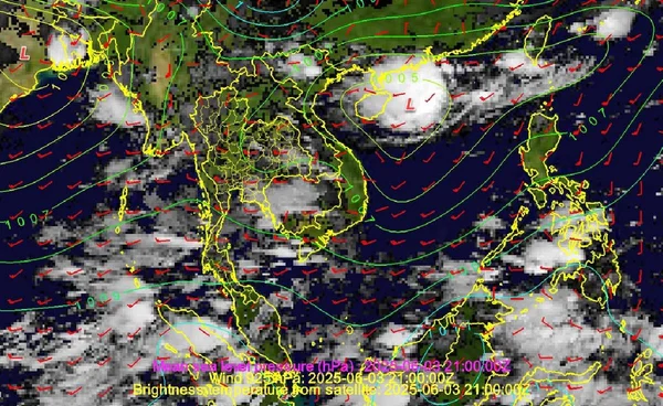 เตือนฝนตกหนัก ภาคกลาง อีสาน ตะวันออก และภาคใต้ฝั่งอันดามัน