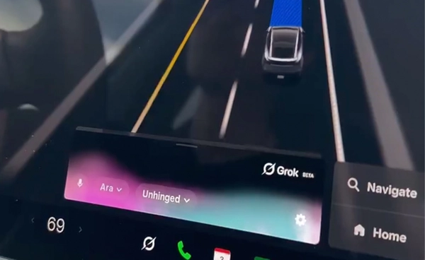 Tesla อัปเดตปัญญาประดิษฐ์ Grok คุยกับคนขับบนรถยนต์ไฟฟ้า