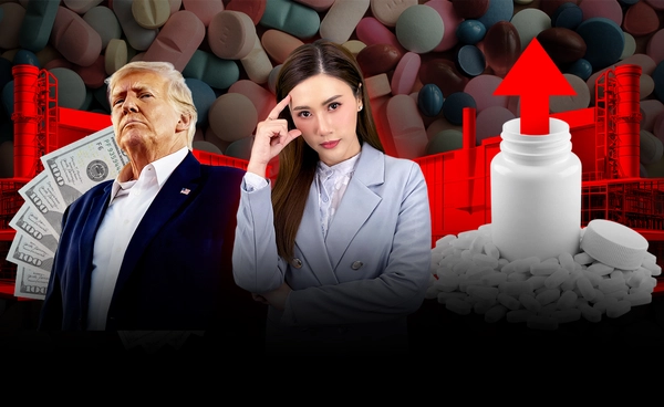 "ยา" เสี่ยงแพงขึ้น ทรัมป์ ขึ้นภาษี 100% บีบตั้งโรงงานในสหรัฐฯ