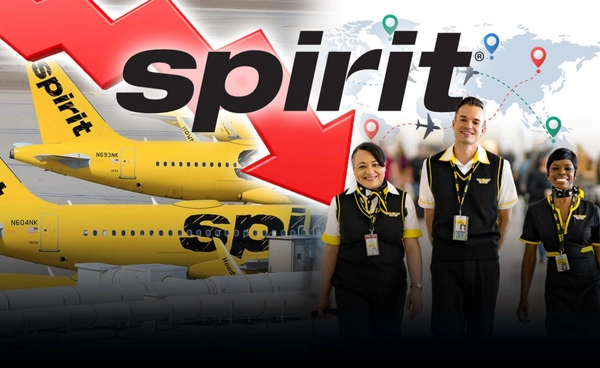 "Spirit Airlines" ลดฝูงบิน 100 ลำ ปิดเส้นทางบินขาดทุน