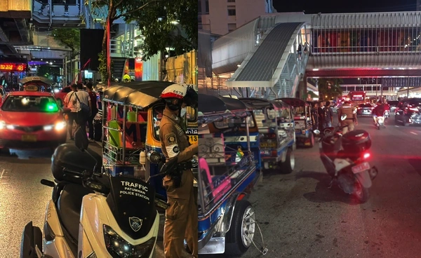 5 วัน จับรถตุ๊กตุ๊ก-รถโดยสารจอดกีดขวางหน้าห้างดังแล้ว 824 คดี