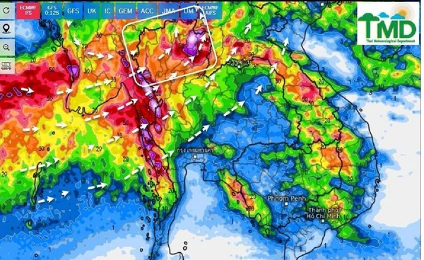 พายุวิภาเริ่มอ่อนกำลัง แต่ทั่วไทยยังต้องระวังฝนหนัก จนถึง 24 ก.ค.นี้