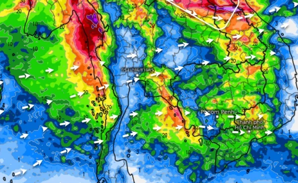 พยากรณ์อากาศ 7 วันข้างหน้า  เหนือ-อีสาน ระวังฝนตกหนัก  ช่วงปลายเดือนฝนเริ่มลดลง   