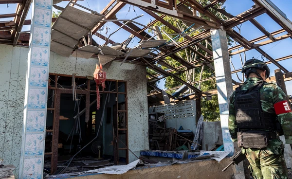 ชายแดนไทย–กัมพูชาหลังหยุดยิง สงบแต่ตึงเครียด เฝ้าระวังโดรน–ทุ่นระเบิด