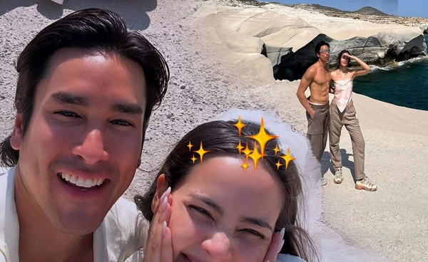 เรียกน้ำย่อย! ญาญ่า อุรัสยา เปิดภาพเบื้องหลังทริปควง ณเดชน์ ถ่ายพรีเวดดิ้งที่กรีซ