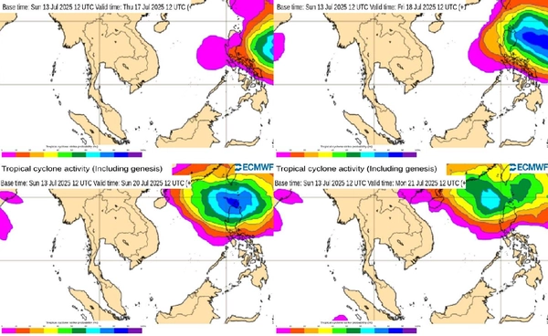 อาจมีพายุลูกใหม่ก่อตัว! คาด 20-26 ก.ค. ทั่วไทยฝนเพิ่ม