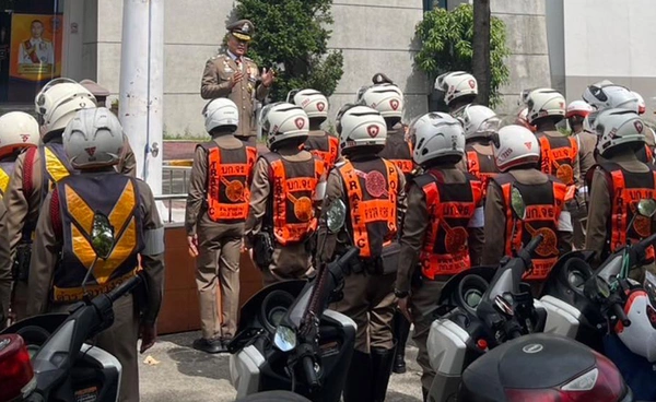 บก.จร. จัดซักซ้อมใหญ่ถวายความปลอดภัยขบวนเคลื่อนพระบรมศพสมเด็จพระพันปีหลวง