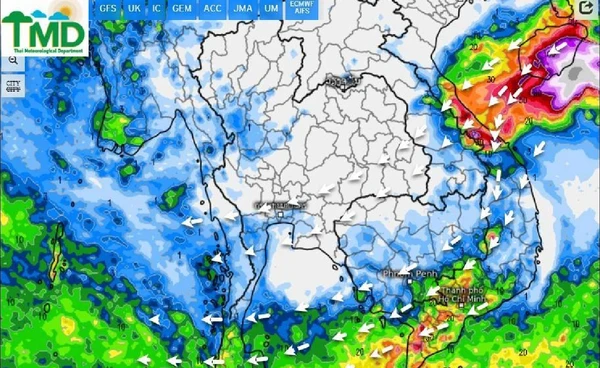คาดการณ์อากาศ 7 วัน เหนือ-อีสานเย็นลง  ใต้ฝนตกหนักต่อเนื่อง