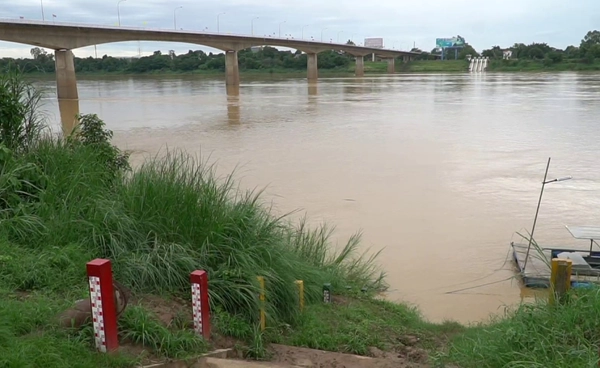 “หนองคาย” ฝนตกต่อเนื่อง น้ำโขงเพิ่มระดับ