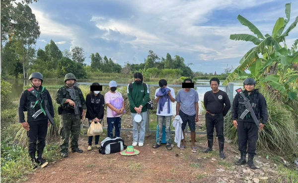 จับผู้นำพา พร้อม 4 แรงงานไทย เตรียมข้ามคลองพรหมโหด ไปกัมพูชา