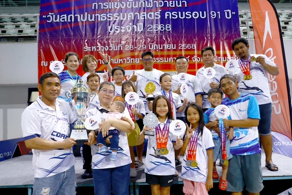 “ชู สวิมคลับ” ผงาดเจ้าสระธรรมศาสตร์ 91 ปี