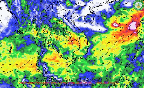 ฝนชุกทั่วไทยถึง 14 ก.ย. จับตามีพายุก่อตัวลูกใหม่ เคลื่อนตัวไปจีนตอนใต้