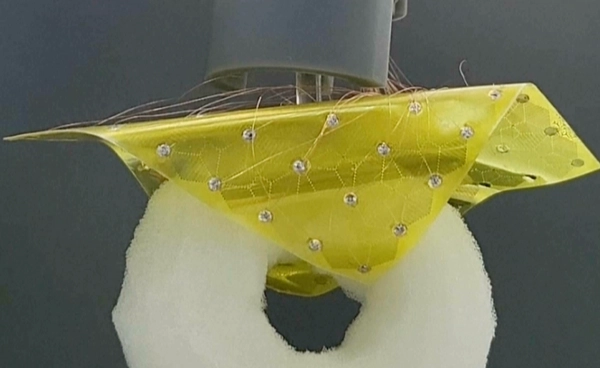 KAIST เกาหลีใต้พัฒนา "หุ่นยนต์แบบแผ่น" บางเหมือนกระดาษ พับ กางตัวเองได้ตามสั่ง