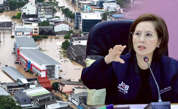 ก.แรงงาน ตั้ง War room ช่วยน้ำท่วมใต้ด่วน 