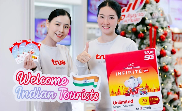ทรูต้อนรับนักท่องเที่ยวอินเดีย  รับซิมฟรีและสิทธิพิเศษ