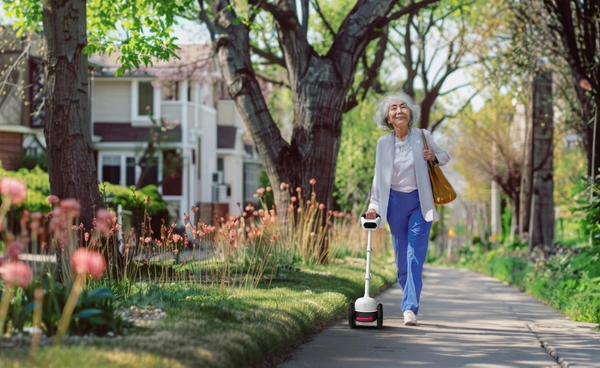 Glide ไม้เท้า AI  นำทางคนตาบอด ติดกล้อง พร้อมระบบนำทาง