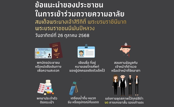 แนวทาง-ข้อปฏิบัติ ร่วมถวายความอาลัย สมเด็จพระพันปีหลวง