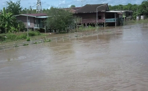 พิจิตร “แม่น้ำยม” ล้นตลิ่ง  มวลน้ำทะลักท่วม 5 หมู่บ้าน   