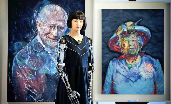 ฉันไม่ต้องการ “แทนที่มนุษย์” หุ่นยนต์ศิลปินเผยความในใจ พร้อมโชว์ผลงานใหม่ที่ประเมินค่าไม่ได้