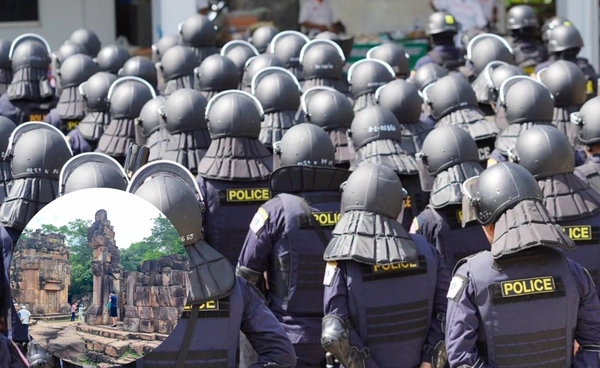 ส่งตำรวจปราบจลาจล 2 กองร้อย หนุนการทำงานทหาร ดูแลปราสาทตาเมือนธม หลีกเลี่ยงการยั่วยุ