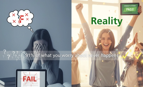 91% ของสิ่งที่เรากังวลไม่เคยเกิดขึ้นจริง จิตวิทยาชี้
