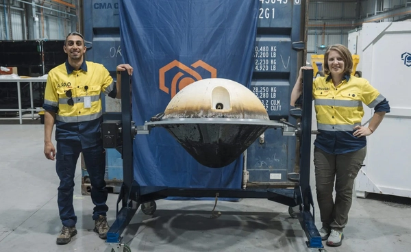 แคปซูลอวกาศ W-2 ลงจอดที่ออสเตรเลียพร้อมข้อมูลเทคโนโลยีความเร็วเหนือเสียง