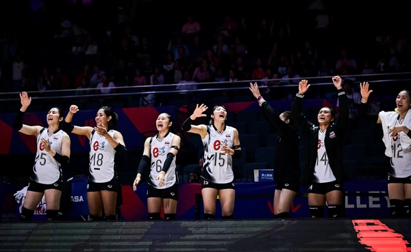 ผลวอลเลย์บอลหญิงเนชั่นส์ลีก ไทยพ่ายตุรกี