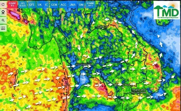2-7 ก.ย. ทั่วไทยฝนชุก ตะวันออก-ใต้ ฝนตกหนักมาก