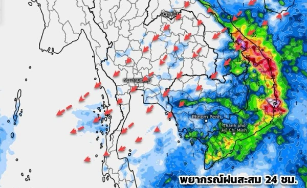 เตือนฝนเพิ่มขึ้นทั่วไทย 4-8 ธ.ค. นี้