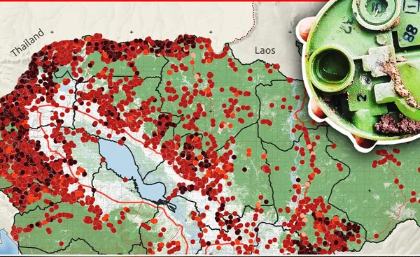 กัมพูชา "ทุ่งกับระเบิด" กับ 6 ล้านลูกฝังดิน พร้อมสังหาร