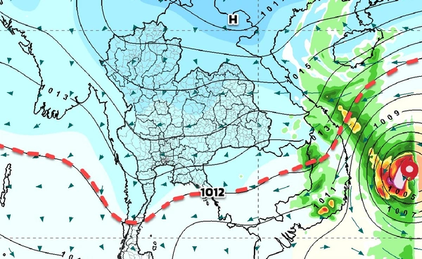 ไทยตอนบนอากาศหนาว  ภาคใต้ฝนลดลง   