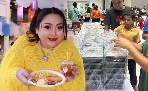 เอแคลร์ เหมาร้านข้าวกล่อง ส่งกำลังใจศูนย์อพยพชายแดน ไทยกัมพูชา