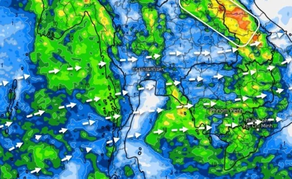 9-14 ก.ค. ทั่วไทยฝนชุก เหนือ อีสาน ตะวันออก ใต้ ระวังฝนตกหนักถึงหนักมาก