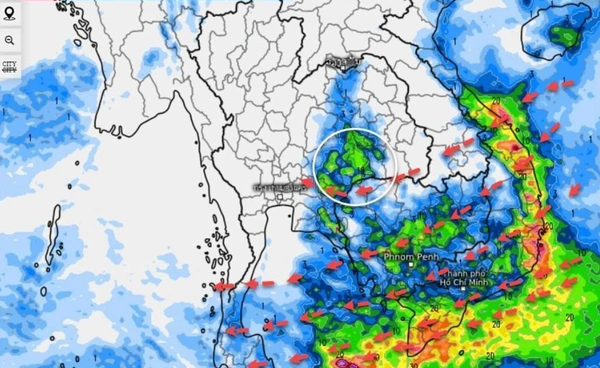เตือนภาคใต้ระวังฝนตกหนัก ตั้งแต่ 11-15 ธ.ค.นี้ ส่วนไทยตอนบนเย็นลงหลัง 14 ธ.ค.