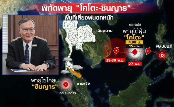 เกาะติด "ไต้ฝุ่นโคโตะ-ไซโคลนซินญาร"