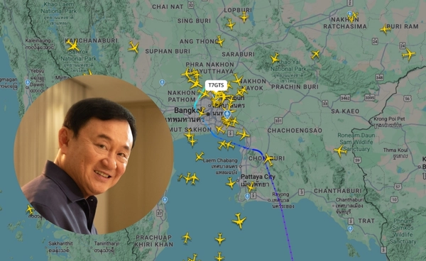 "ทักษิณ" บินกลับไทยตามนัด เตรียมขึ้นศาลฯ พรุ่งนี้ (10 ก.ย.)