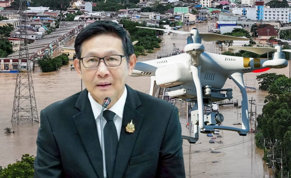 ก.พลังงานช่วยน้ำท่วม ส่งโดรน-สำรองไฟ