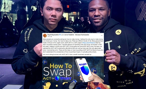 ‘ฟลอยด์ เมย์เวทเธอร์’ จับมือ ‘แอ็คมี่ วรวัฒน์’ ประกาศหนุน ACT(ACET) เต็มตัว