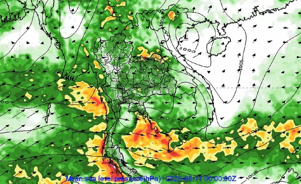 เตือนฝนหนักกลางส.ค. คาดจะมีหย่อมในทะเลเพิ่มฝน