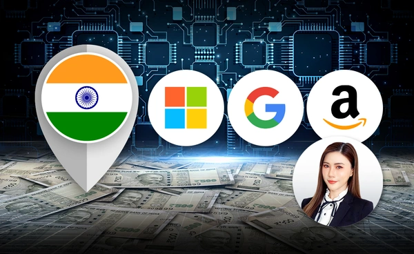 "อินเดีย" ขาขึ้น โกยเงินพุ่ง ยักษ์เทคโนโลยีแห่เข้าลงทุนยาว ตอบโจทย์ศูนย์กลางโลก สู้สงคราม "เอไอ" 