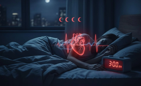 การนอนไม่พอเพียง 3 คืนสามารถเพิ่มความเสี่ยงต่อโรคหัวใจได้