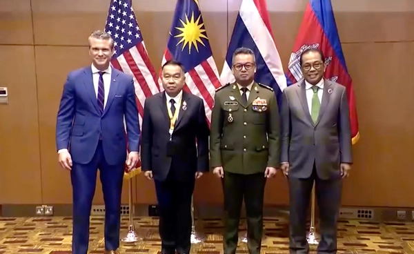 พีท เฮกเซธ พบรัฐมนตรีกลาโหมหลายชาติอาเซียน