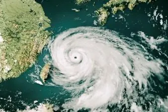 A satellite view of a hurricaneAI-generated content may be incorrect.