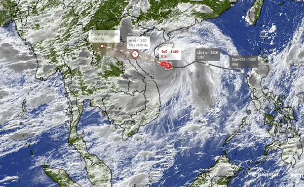 “คาจิกิ” ทวีกำลังเป็นไต้ฝุ่น เตือนเหนือ-อีสาน รับมือฝนตกหนัก