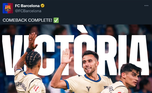 บาร์ซ่ารัวครึ่งหลัง 3 ลูกรวด พลิกแซงชนะโอเบียโด้ 3-1